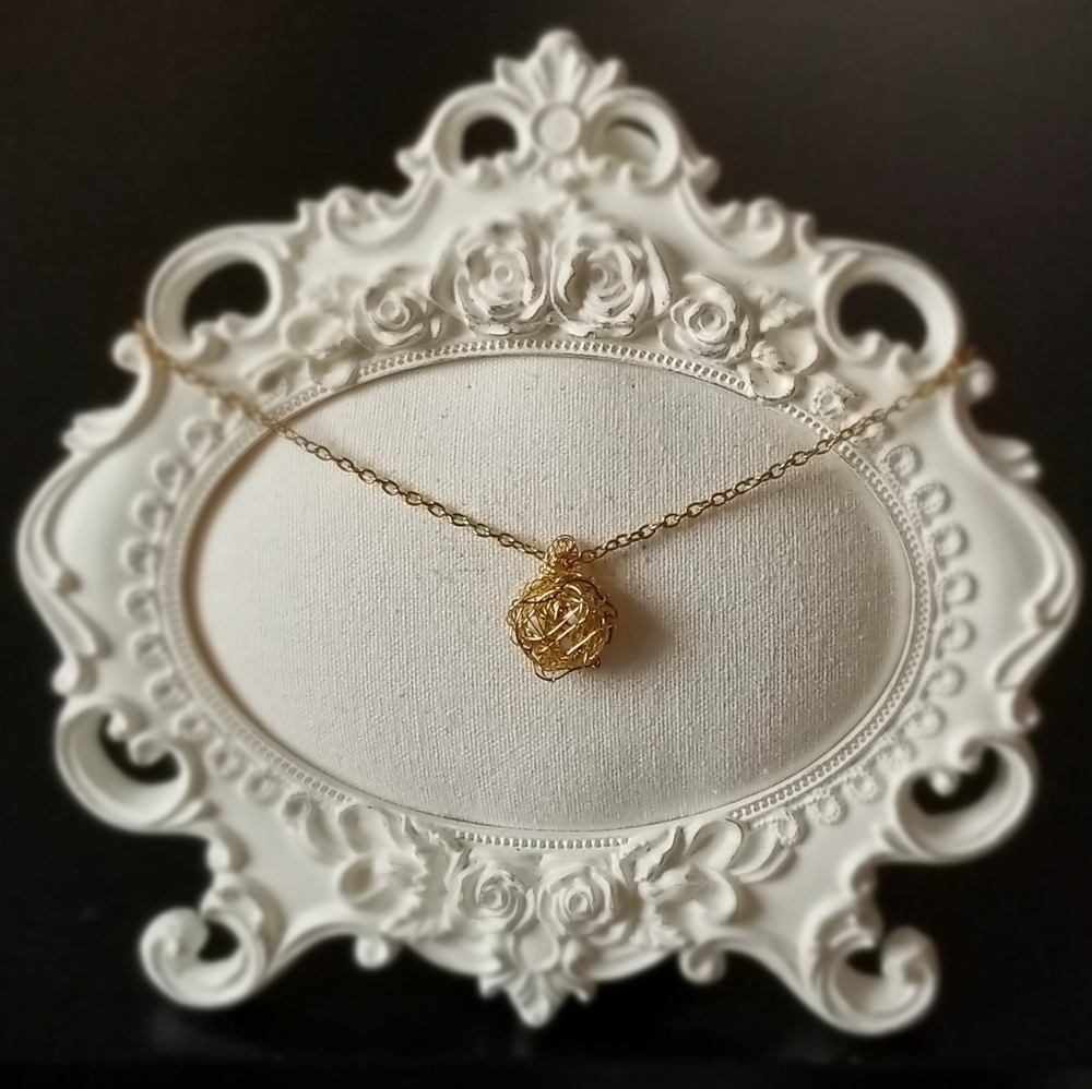 Opal Bird's Nest Pendant On Chain